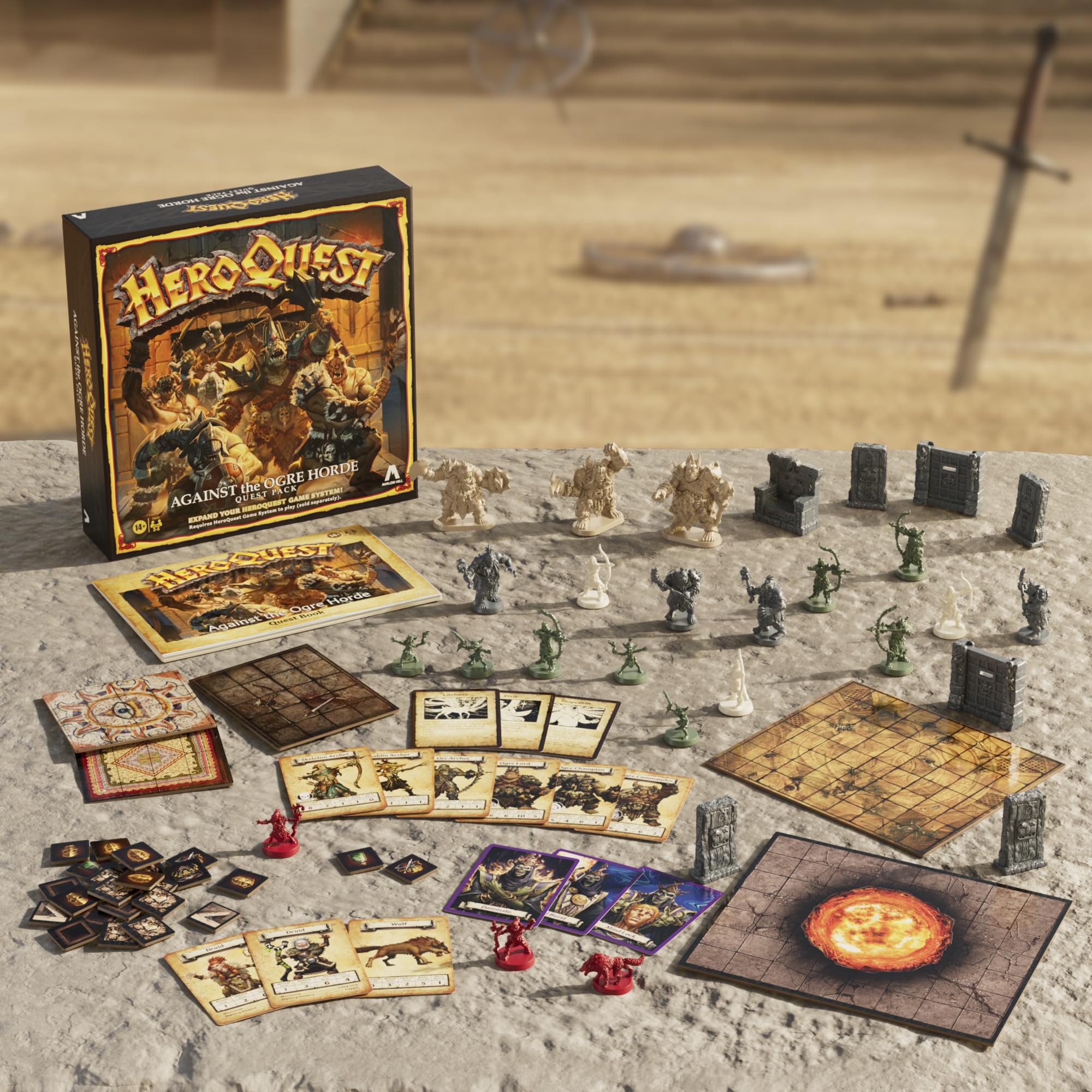 Avalon Hill Heroquest Against The Ogre Horde Quest Pack | Roleplaying Game | Ages 14+ | 2 to 5 Players | Requires HeroQuest Game System to Play, Multicolor, Pack 1 - Image 8