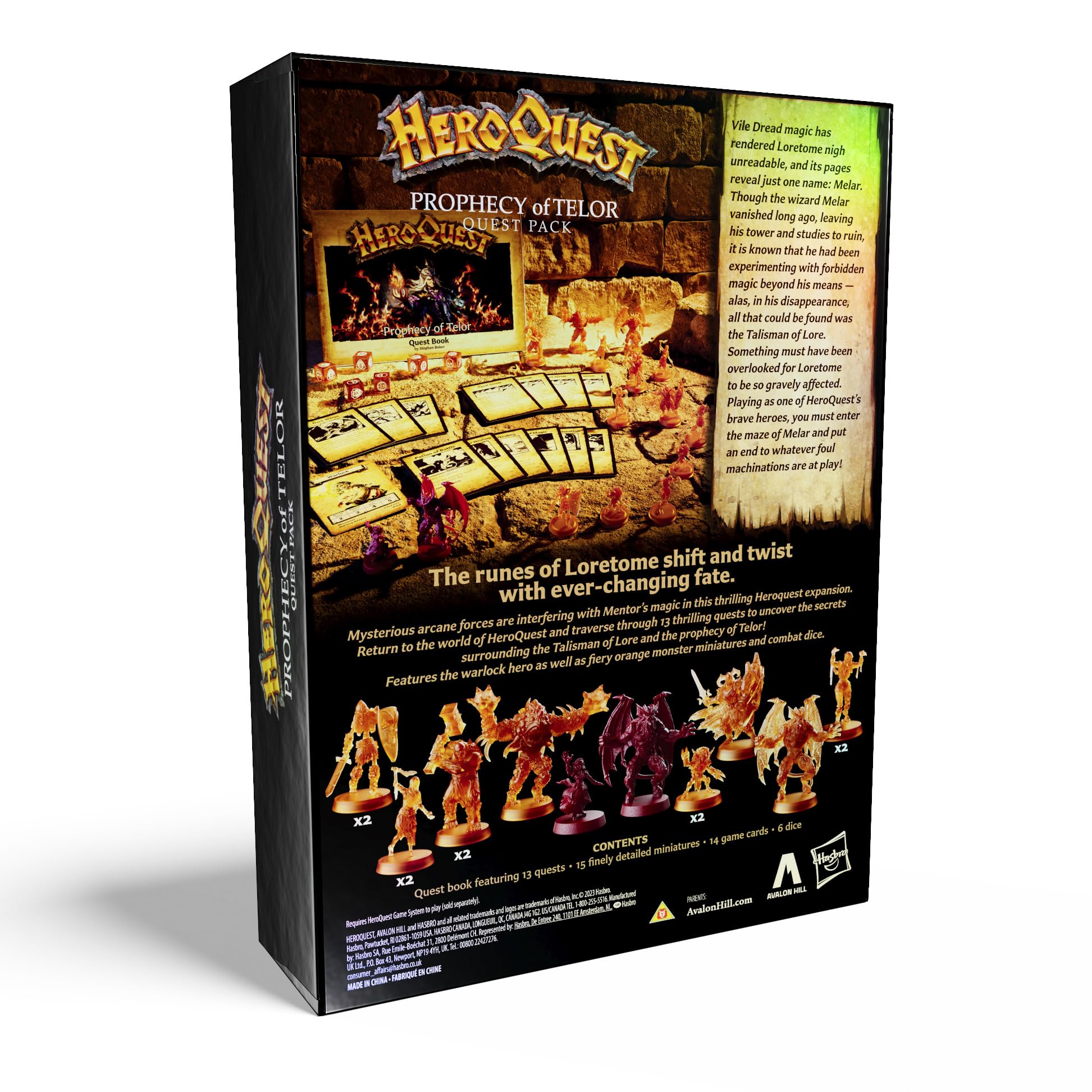Avalon Hill HeroQuest Prophecy of Telor Quest Pack, Requires HeroQuest Game System to Play, Dungeon Crawler Games, Ages 14+, 2-5 Players, Strategy Games - Image 14