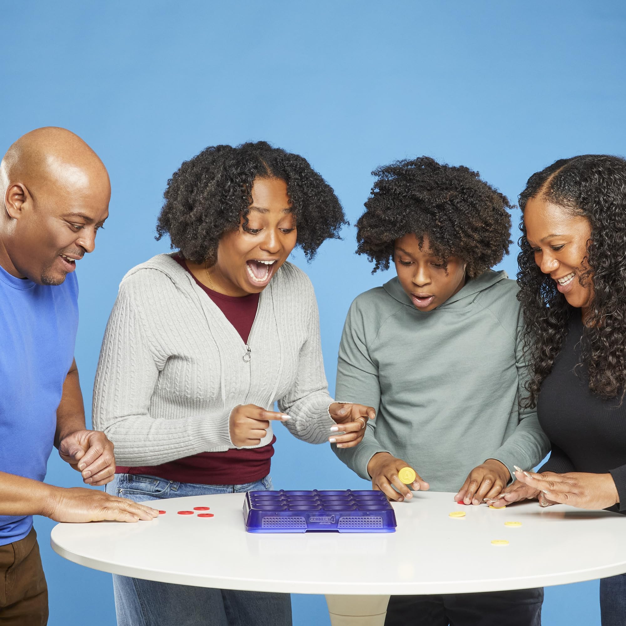 Connect 4 Frenzy Game | Bounce Discs 4 The Win | Family Party Games for Kids, Teens, and Adults | Ages 8+ | 2 to 6 Players | 10 Mins. | Portable Games - Image 11
