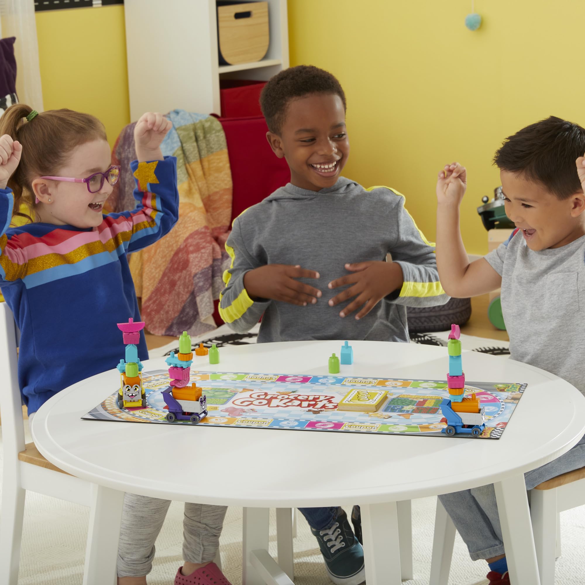 Grocery Go Karts Board Game for Preschoolers and Kids Ages 4 and Up, Building Game with Mini Groceries, Preschool Games for 2-4 Players - Image 13