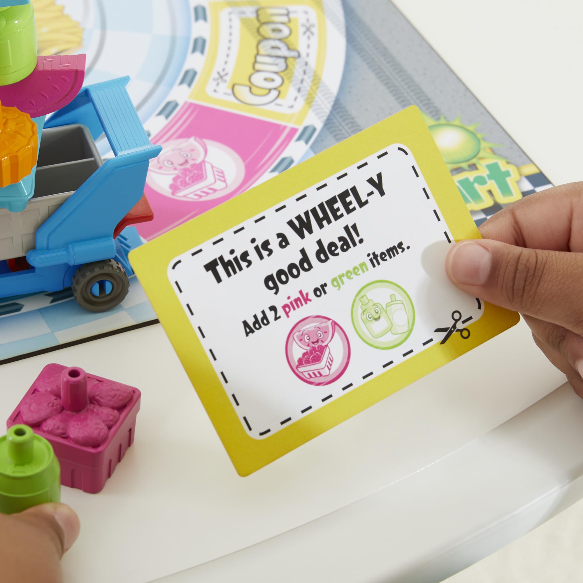Grocery Go Karts Board Game for Preschoolers and Kids Ages 4 and Up, Building Game with Mini Groceries, Preschool Games for 2-4 Players - Image 4