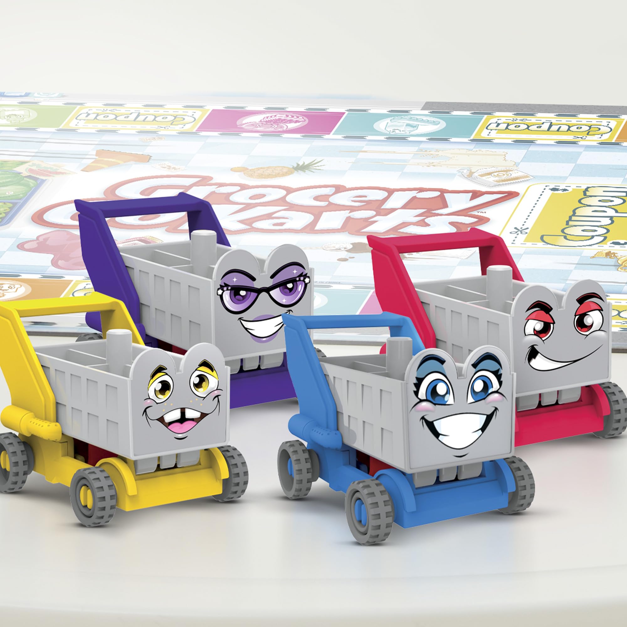 Grocery Go Karts Board Game for Preschoolers and Kids Ages 4 and Up, Building Game with Mini Groceries, Preschool Games for 2-4 Players - Image 9