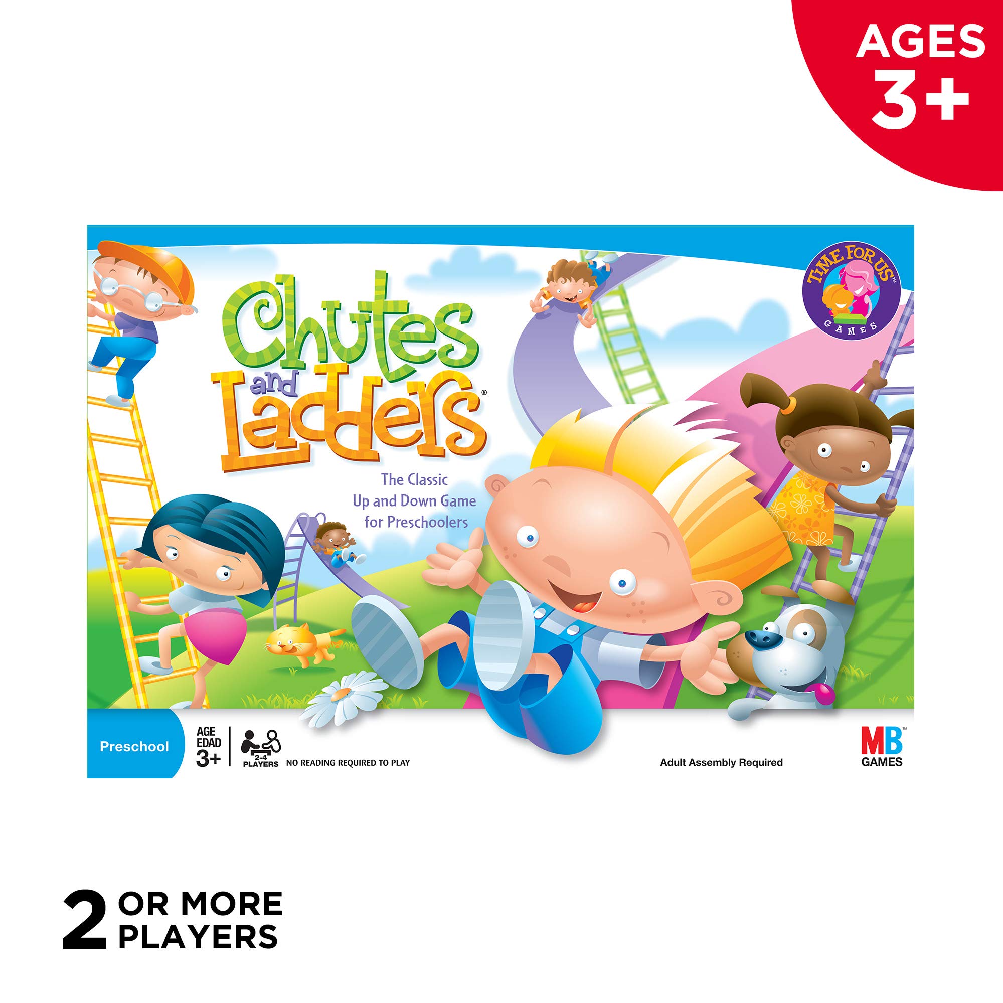 Hasbro Gaming Chutes and Ladders Board Game, 2 to 4 Players, Easter Gift for Kids, Preschool Classroom Games, Ages 3+ (Amazon Exclusive) - Image 4