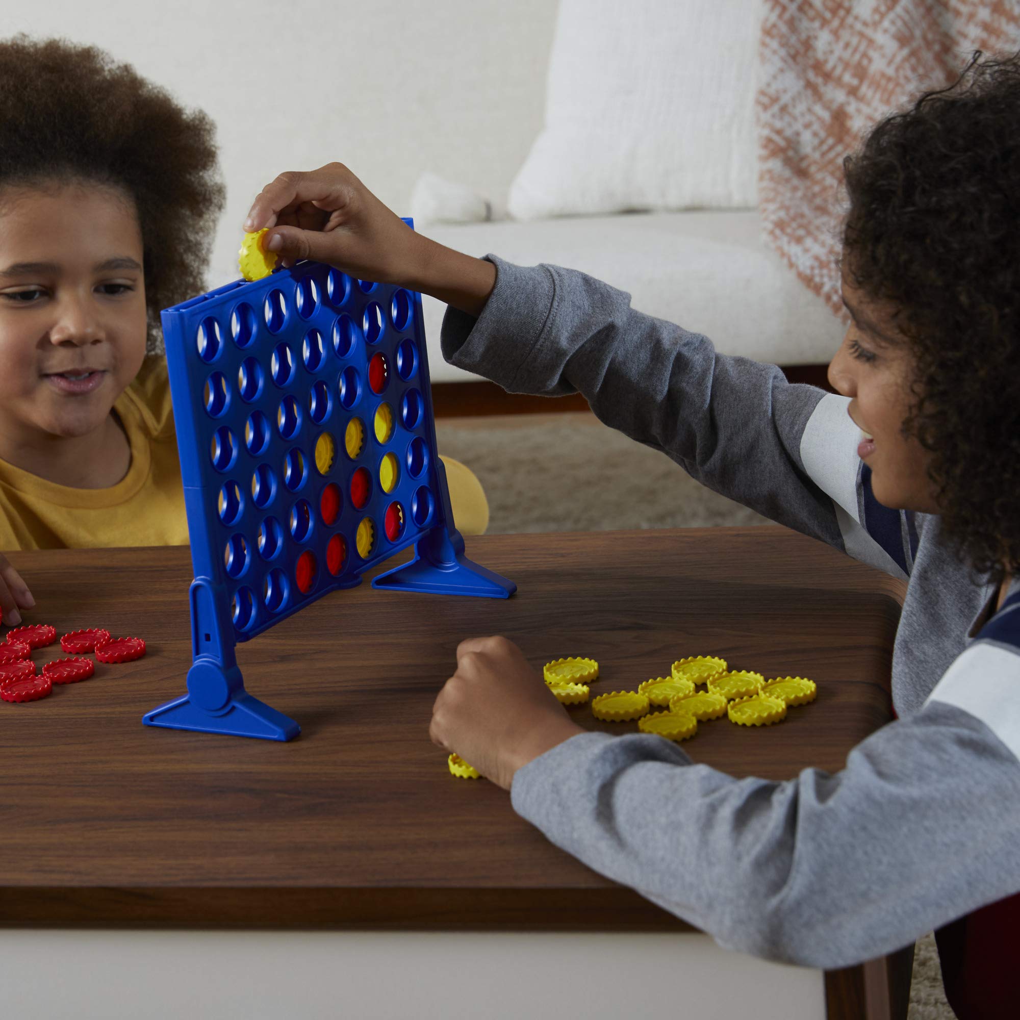 Hasbro Gaming Connect 4 Classic Grid, 4 in a Row Game, Strategy Board Games for Kids, 2 Players for Family and Kids, Easter Gifts for Boys and Girls, Ages 6+ - Image 4
