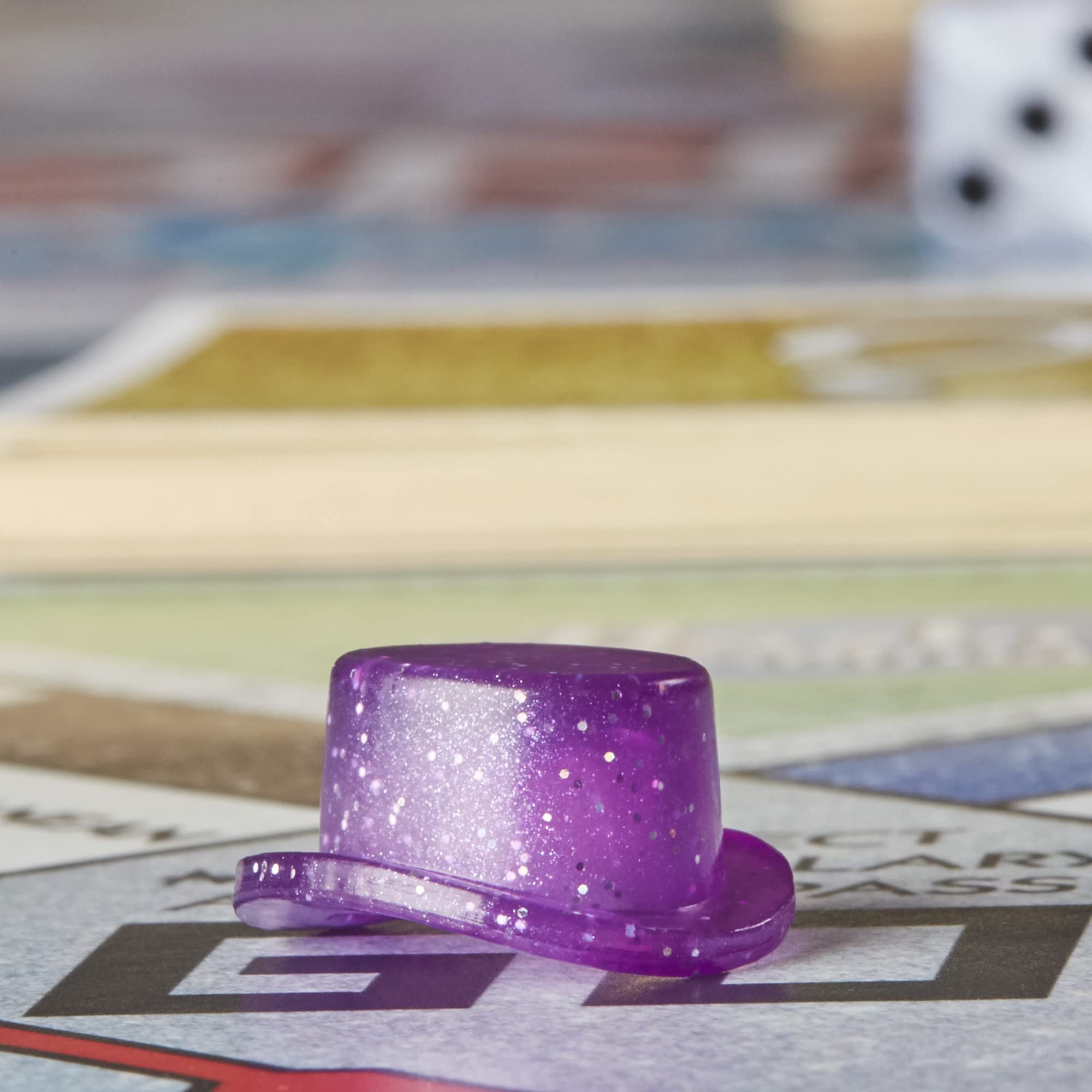 Hasbro Gaming Monopoly Sparkle Edition Board Game, Family Games, with Glittery Tokens, Pearlescent Dice, Sparkly Look, (Amazon Exclusive) - Image 13