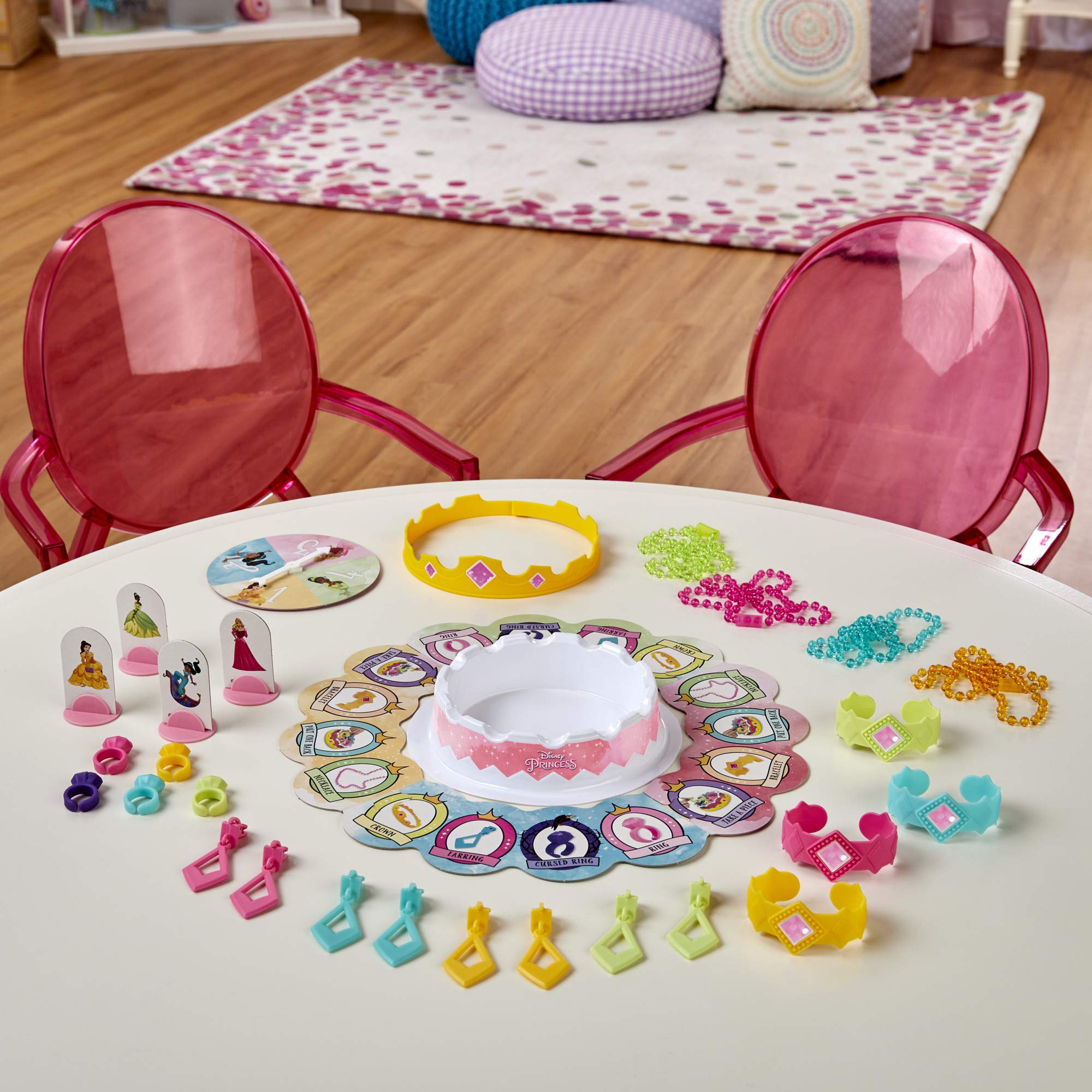 Hasbro Gaming Pretty Pretty Princess: Edition Board Game Featuring Disney Princesses, Jewelry Dress-Up Game for Kids Ages 5 and Up, for 2-4 Players (Amazon Exclusive) - Image 10