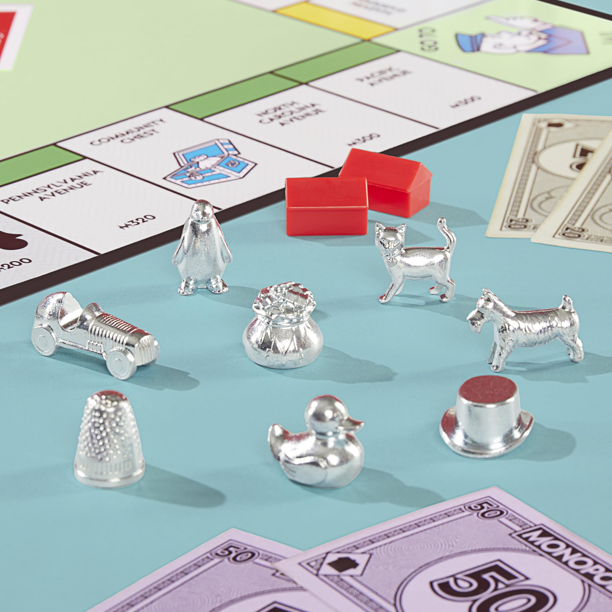 Monopoly Board Game | Classic Game with Storage Tray and Larger Tokens | Ages 8+ | 2 to 6 Players | Family Games for Kids and Adults | Kids Gifts - Image 3