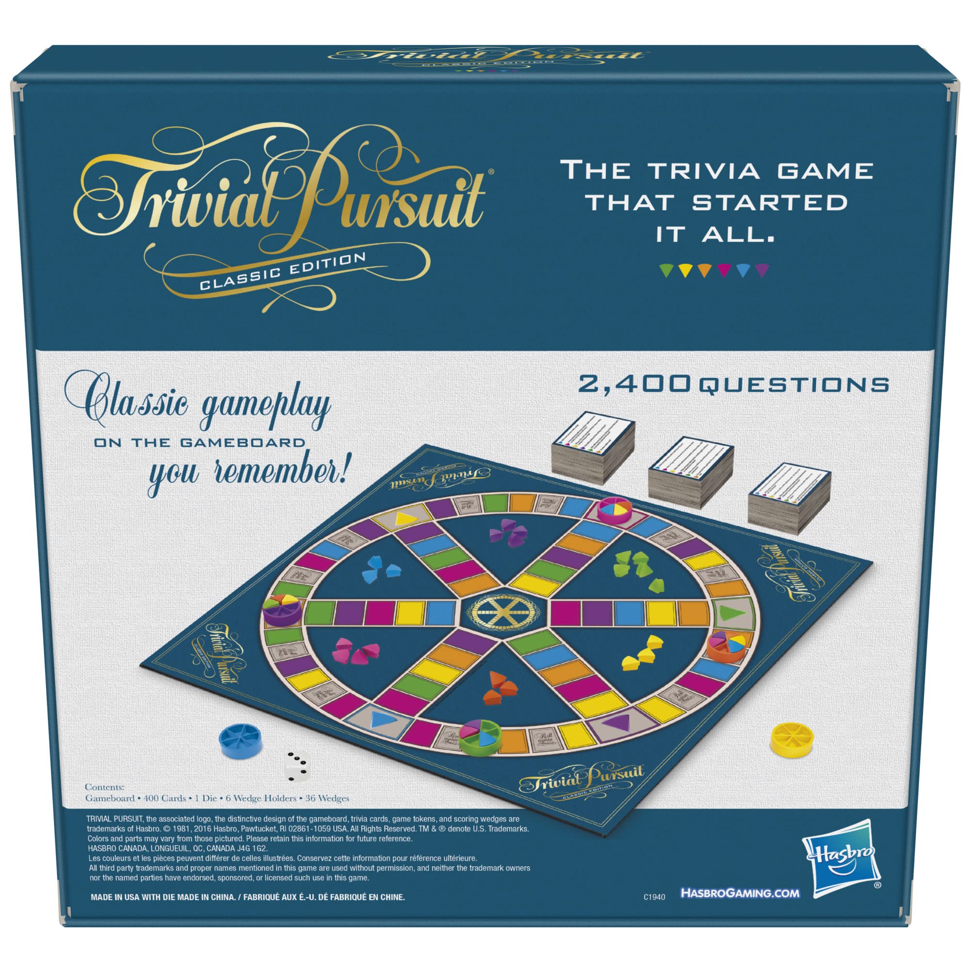 Trivial Pursuit Classic Edition Board Game for Adults and Teens Ages 16 and Up, Trivia Game for 2-6 Players - Image 5